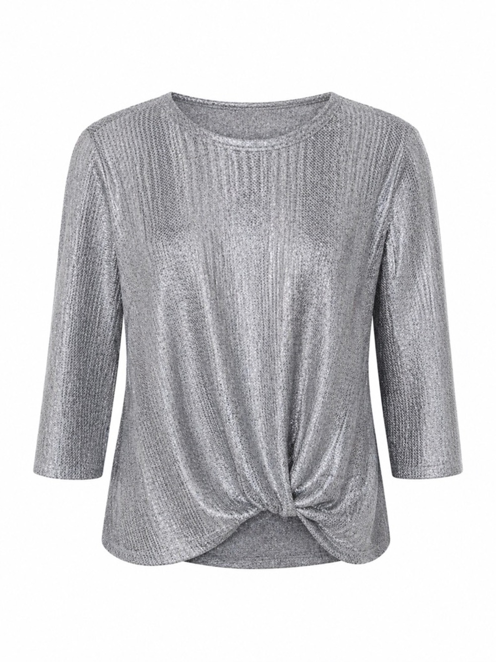 Clara Sun Woo silver metallic top, small